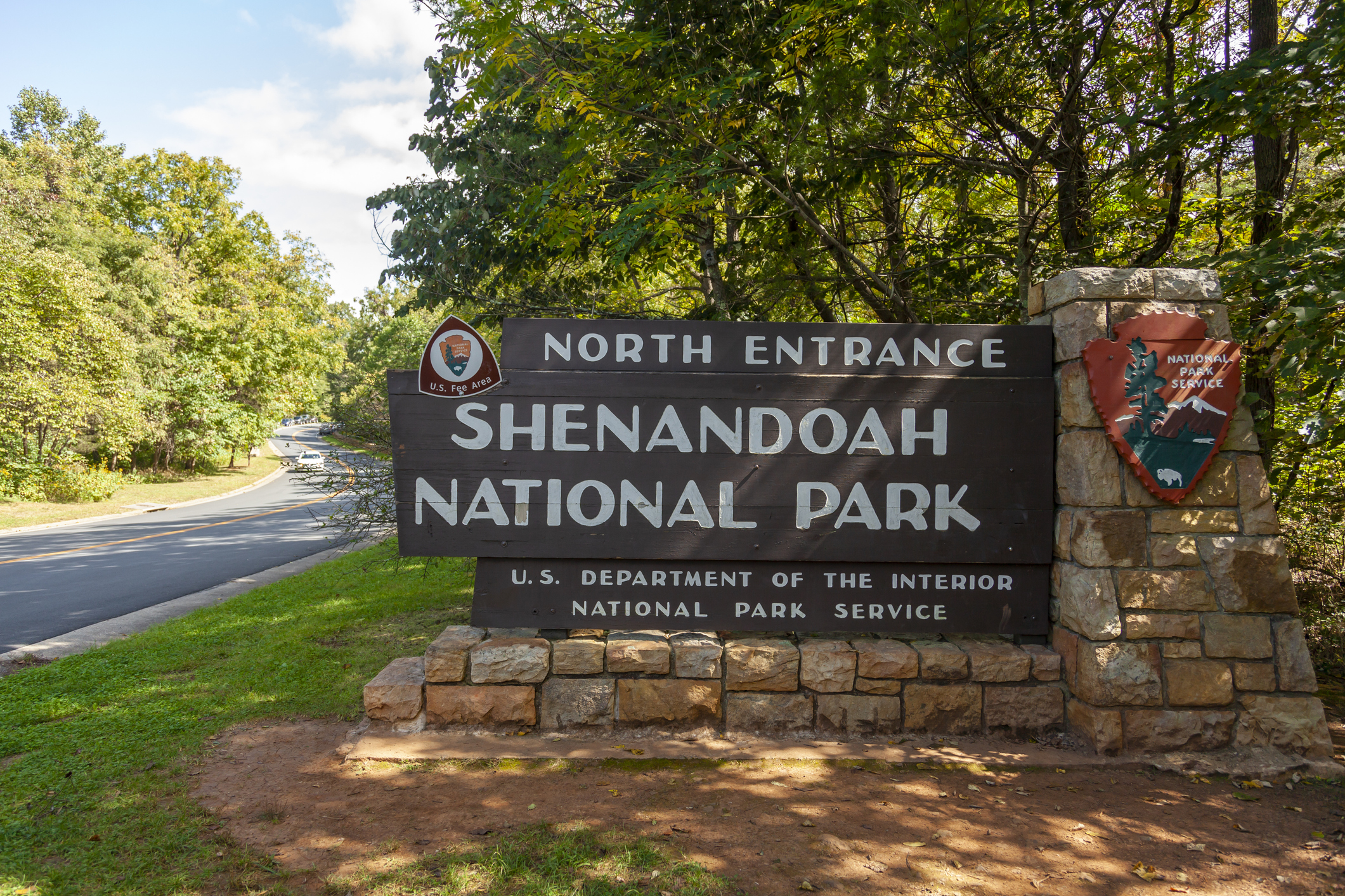 Shenandoah Valley Virginia National Park Entrance