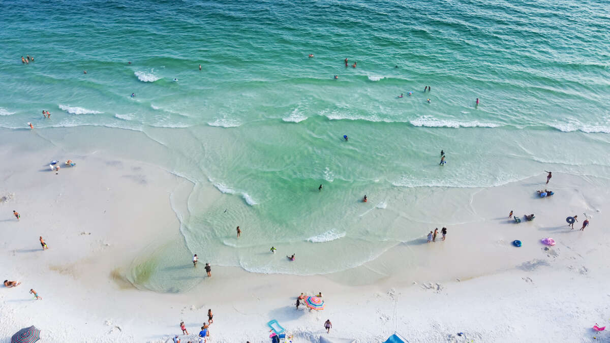 Santa Rosa Beach in South Walton County Florida along 30A