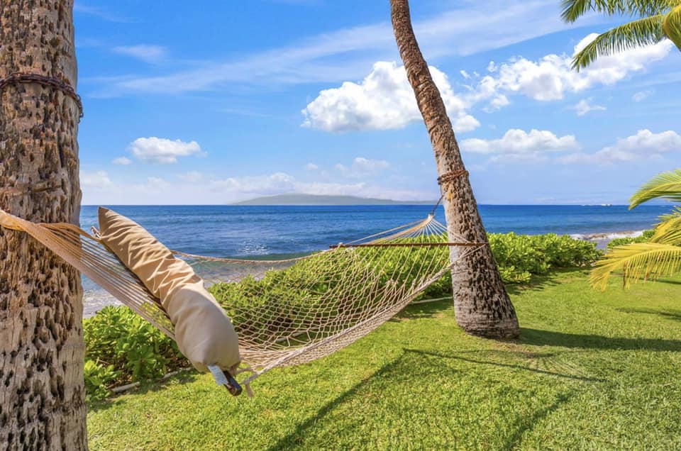 Hammock along Beach in West Maui Hawaii